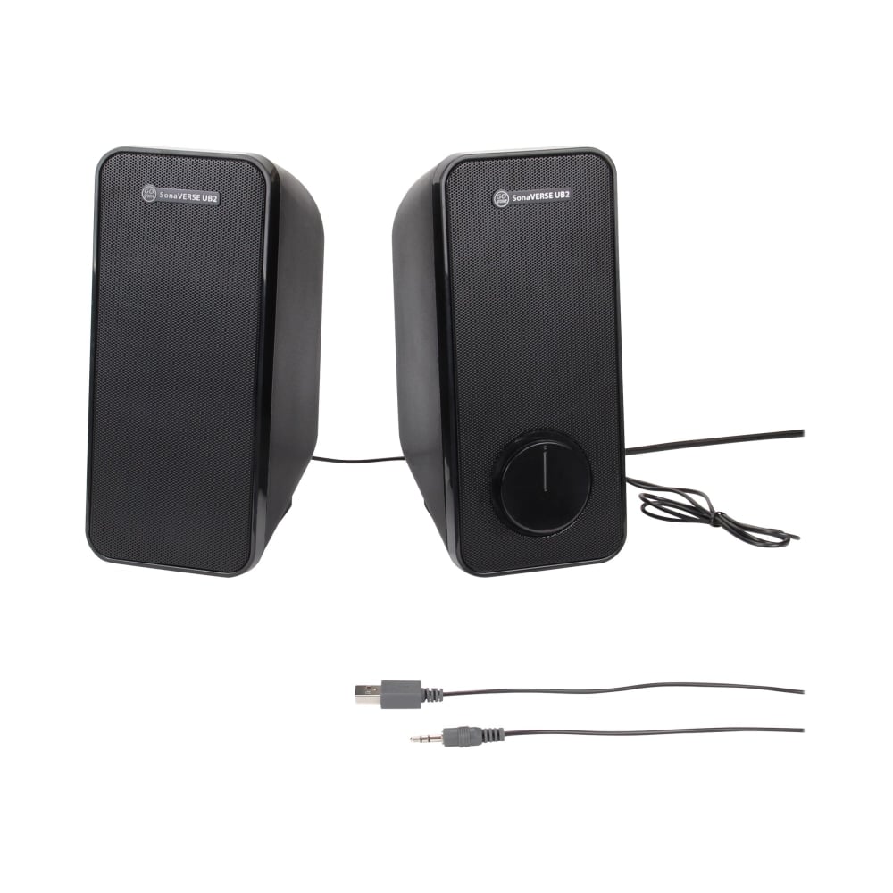 GOgroove SonaVERSE 2.0 Speaker System - Desktop - USB MPN:GGSVUB2100BOWS