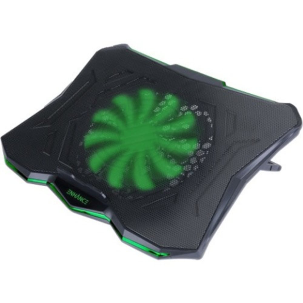 Enhance Cryogen 5 Laptop Cooling Pad (Green) - Upto 17in Screen Size Notebook Support - 1 Fan(s) - 800 rpm - 471.3 gal/min - Metal Mesh - Green MPN:ENGXC50100GNWS
