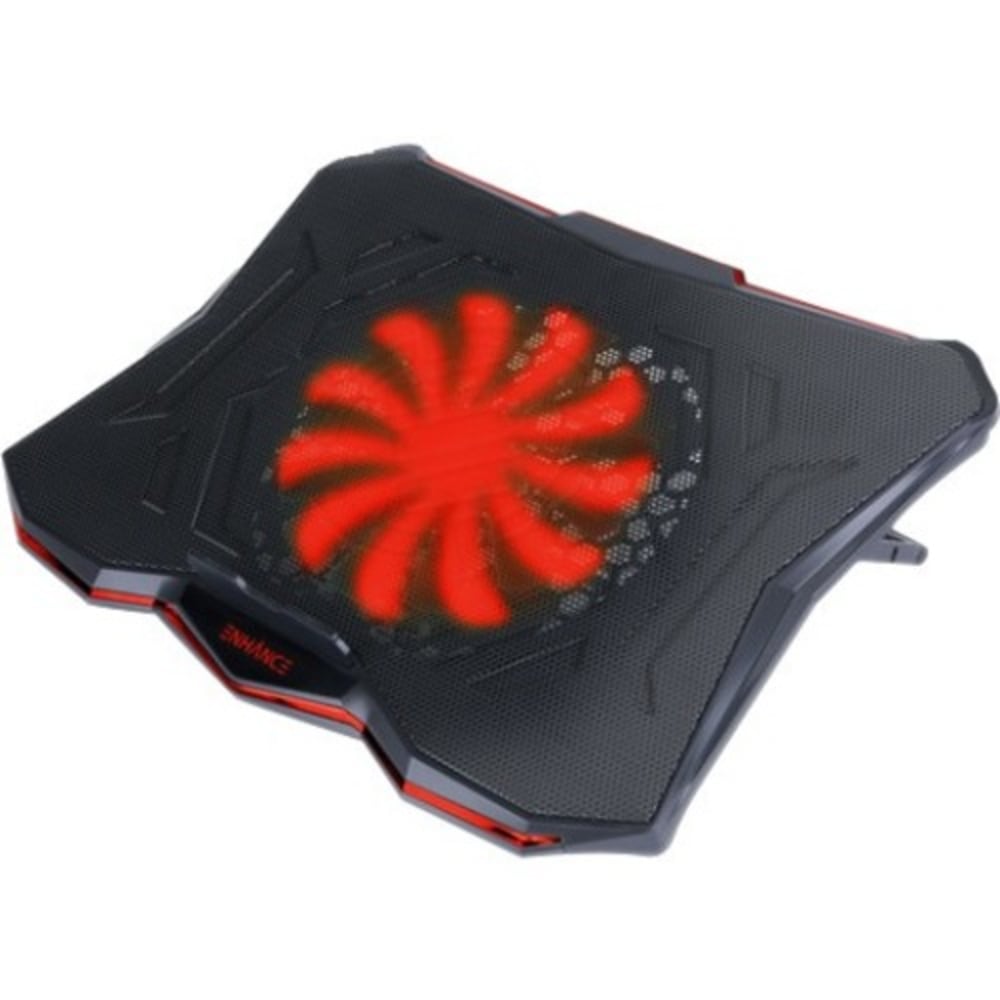 Enhance Cryogen 5 Laptop Cooling Pad (Red) - Upto 17in Screen Size Notebook Support - 1 Fan(s) - 800 rpm - 471.3 gal/min - Metal Mesh MPN:ENGXC50100RDWS