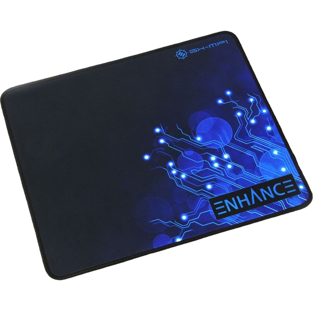 Enhance Mouse Pad, Texturized Rubber, 12.60inH x 10.60inW, Black, Rubber, Fray Resistant, Friction Resistant, Slip Resistant MPN:ENGXMP1100BLEW