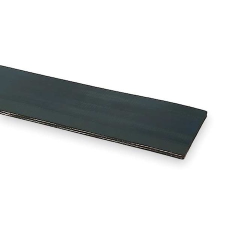 Conveyor Belt, Blk Rubber, 50 Ft x 24 In MPN:28000560
