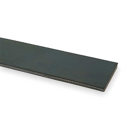 Conveyor Belt, Blk Rubber, 50 Ft x 6 In MPN:28000600