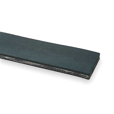 Conveyor Belt, Blk Rubber, 50 Ft x 18 In MPN:28000840