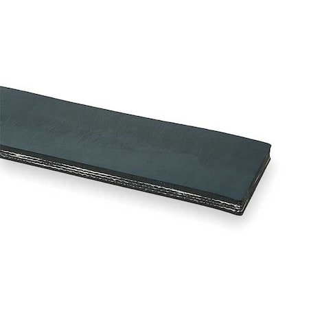 Conveyor Belt, Blk Rubber, 50 Ft x 24 In MPN:28000860