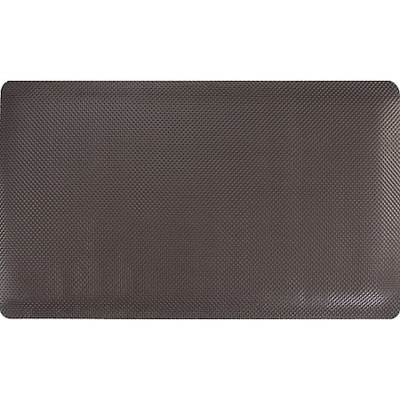 Antifatigue Mat, 3 ft L x 10 ft W, 11/16 in Thickness, Rubberized, Black MPN:3913609003x10