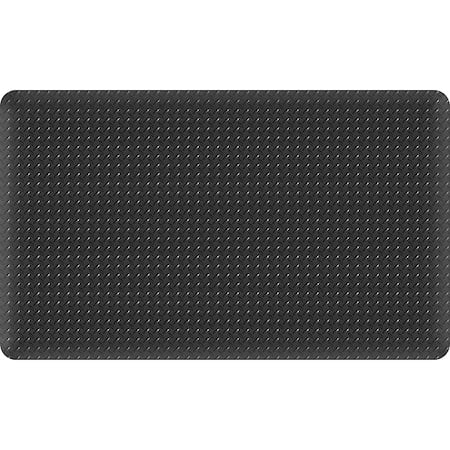 Antifatigue Mat, 3 ft L x 5 ft W, 15/16 in Thickness, Vinyl, Solid Black MPN:3926709003x5