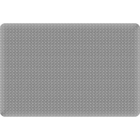 Antifatigue Mat, 2 ft L x 3 ft W, 11/16 in Thickness, Vinyl, Gray MPN:3927707002x3