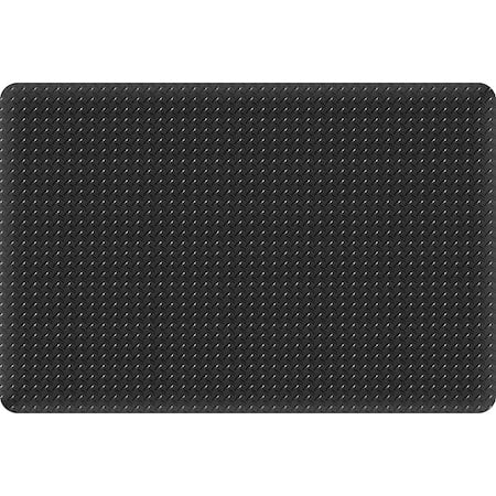 Antifatigue Mat, 2 ft L x 3 ft W, 11/16 in Thickness, Vinyl, Solid Black MPN:3927709002x3