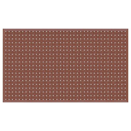 Drainage Mat, Nitrile Sponge Rubber, 5 ft W x 3 ft L, Red MPN:3939401013x5