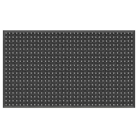 Drainage Mat, Nitrile Sponge Rubber, 5 ft W x 3 ft L, Black MPN:3939409233x5