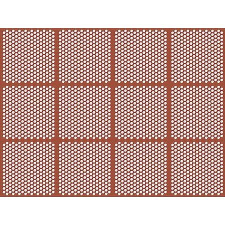 Drainage Mat, NBR/Nitrile, 4 ft W x 3 ft L, Red MPN:3939511003x4