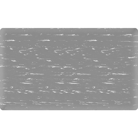 Antifatigue Mat, 2 ft L x 3 ft W, 7/8 in Thickness, Marbleized Vinyl, Gray/White MPN:3956407002x3