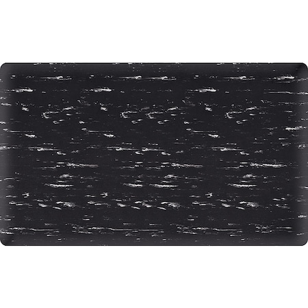 Antifatigue Mat, 2 ft L x 60 ft W, 7/8 in Thickness, Marbleized Vinyl, Black/White MPN:3956409082x60