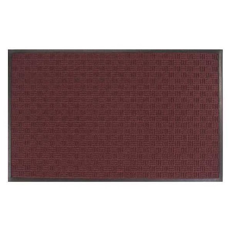 Gatekeeper Entry Mat, Burgundy, 2 ft W x 3 ft L MPN:7608011022X3