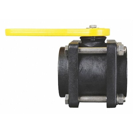 Standard Bolted Ball Valve, Poly, 2