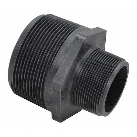 Polypropylene Hex Reducer Nipple, Polypropylene, 2