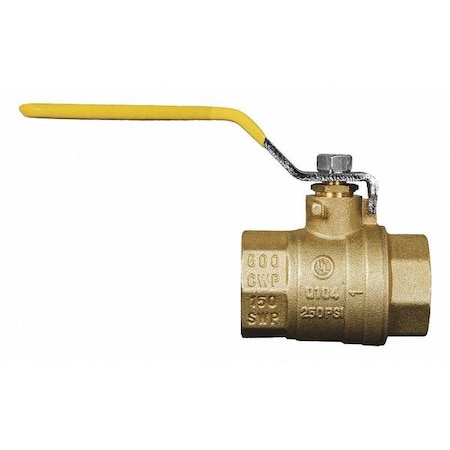 Full Port Brass Ball Valve, 3/4