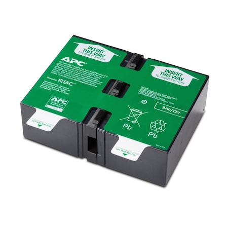 UPS Battery, BR1500G, Mfr. No. BR1300G, SMC1000-2U, 24V DC, 9 Ah, Detachable Cable MPN:APCRBC124