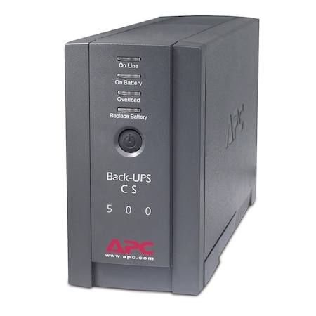 UPS System, 500VA, Standby, Out: 120V AC In: 120V AC MPN:BK500BLK