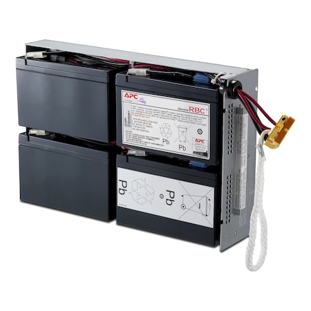 UPS Battery, Mfr. No. SU1400RM2U, 12V DC, 9 Ah, Detachable Cable MPN:RBC24