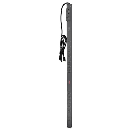 Power Strip, Surge, (20) IEC 60320 C13, (4) IEC 60320 C19, L6-30P, 10 ft., Black MPN:AP7541
