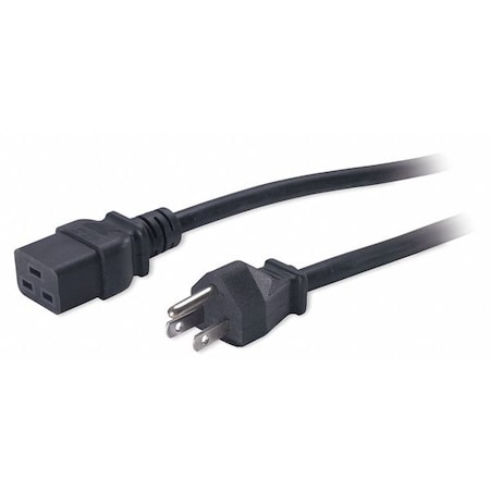 Power Cord, 5-15P, SJT, 8.2 ft., Blk, 12A, 14/3 MPN:AP9872
