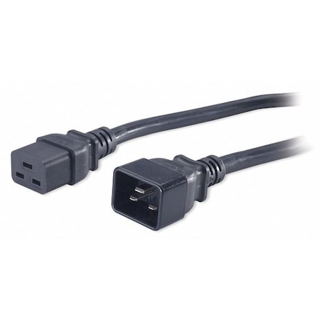 Power Cord, IEC 320 C20, SJT, 6.5 ft., 16A, 12/3 MPN:AP9877