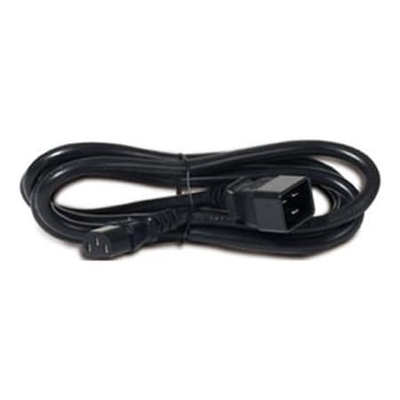 Power Cord, IEC 320 C20, SJT, 6.5 ft., 16A, 12/3 MPN:AP9879