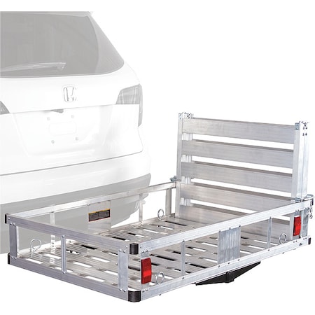Cargo Carrier, Silver, Single/Drop Door, Overall Width: 48 in MPN:ACC500-DLX