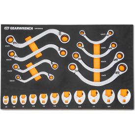 Gearwrench® 19 Piece 12-Point Specialty Ratcheting SAE Wrench Modular Set GWMSSRWSAE