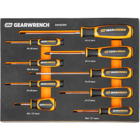 Gearwrench® 9 Piece Phillips® Dual Material Screwdriver Modular Set In Foam Storage Tray GWMSSCRPH