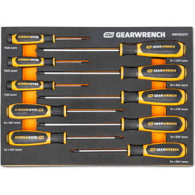 Gearwrench® 10 Piece Torx® Dual Material Screwdriver Modular Set In Foam Storage Tray GWMSSCRTX