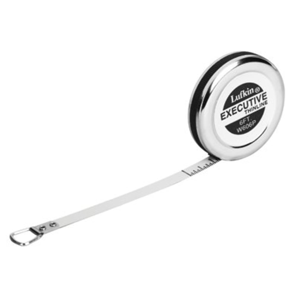 Apex Executive Diameter Pocket Measuring Tapes, 1/4 in x 6 ft, A18 Blade MPN:182-W606P