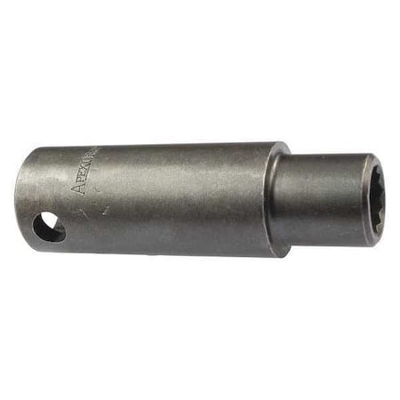 3/8 in Drive Socket Extra Deep Socket, Oiled, Extra Deep, 3/8