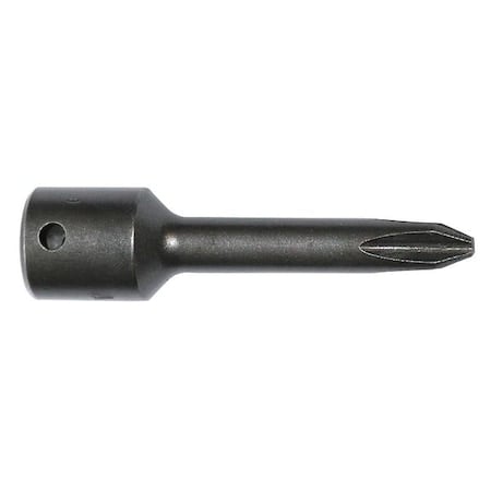 Socket Bit, 1/4 in. Dr, No 2 Phillips, PK5 MPN:822PT-5PK