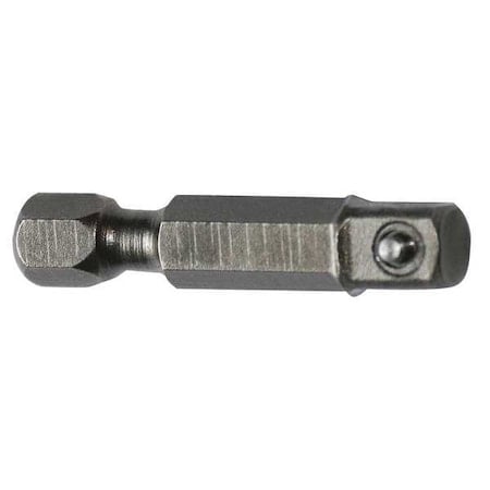 Socket Adapter, 1/4 Hex, 1/4 Sq, 1-3/8