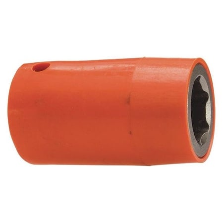 1/2 in Drive Socket with U-Guard Standard Socket, Urethane Covered, Metric, 18mm, 2-1/4