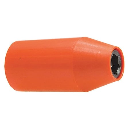 3/8 in Drive Socket with U-Guard Shallow Socket, Urethane Covered, Metric, 8mm, 1-1/4