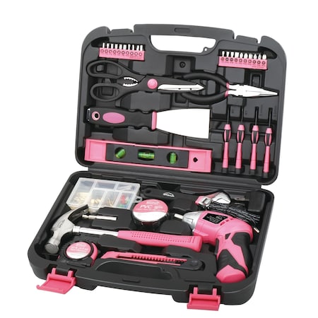 135 Piece Household Tool Kit - Pink MPN:DT0773N1