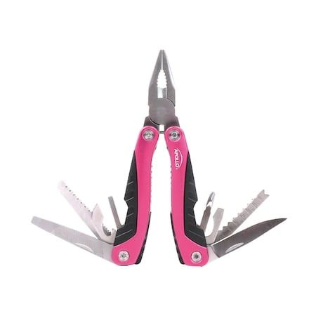 Multitool Pliers, 14 In 1, Pink MPN:DT5015P