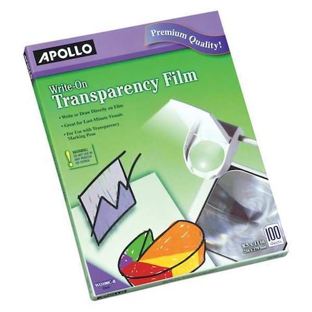 Write-On Transparency Film, PK100 MPN:VWO100C-BE-A