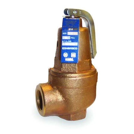 Safety Relief Valve, 2 In, 100 psi, Bronze MPN:1060820