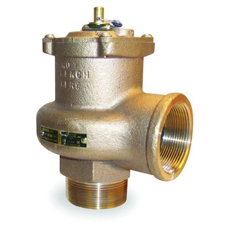 Safety Relief Valve, 2-1/2In, 15psi, Bronze MPN:1420608
