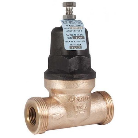 Water Pressure Reducing Valve, 1/2 In. MPN:36ELF10301T