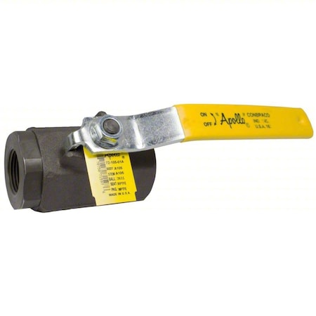 Manual 2-Way Ball Valve, NPT, Carbon Steel MPN:7210627A