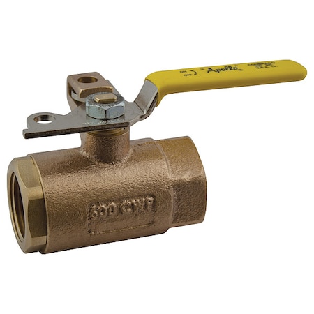 Manual 2-Way Ball Valve, NPT, Bronze MPN:75-105-41