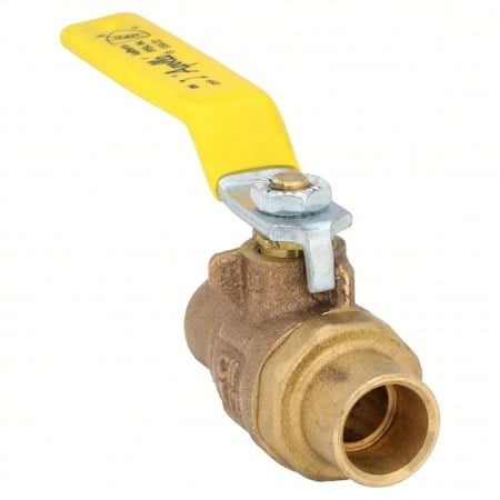 Manual 2-Way Ball Valve, Sweat, Bronze MPN:77C20301A