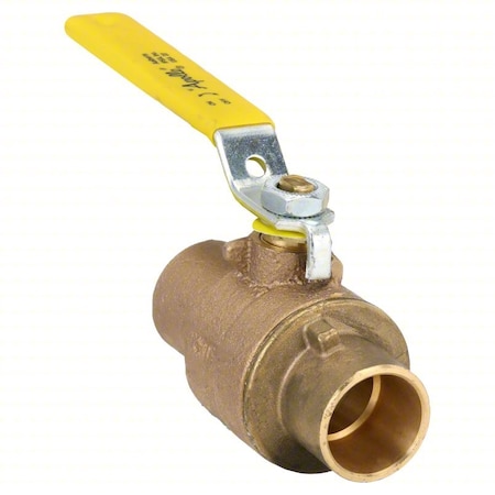Manual 2-Way Ball Valve, Sweat, Bronze MPN:77C20501A