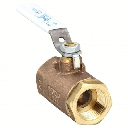 Manual 2-Way Ball Valve, NPT, Brass, Bronze MPN:77CLF10127A