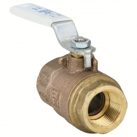Manual 2-Way Ball Valve, NPT, Brass, Bronze MPN:77CLF14401A
